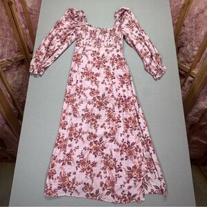 NWT Free People Jaymes Lilac Combo Floral Midi Dress Size M Cottage Core